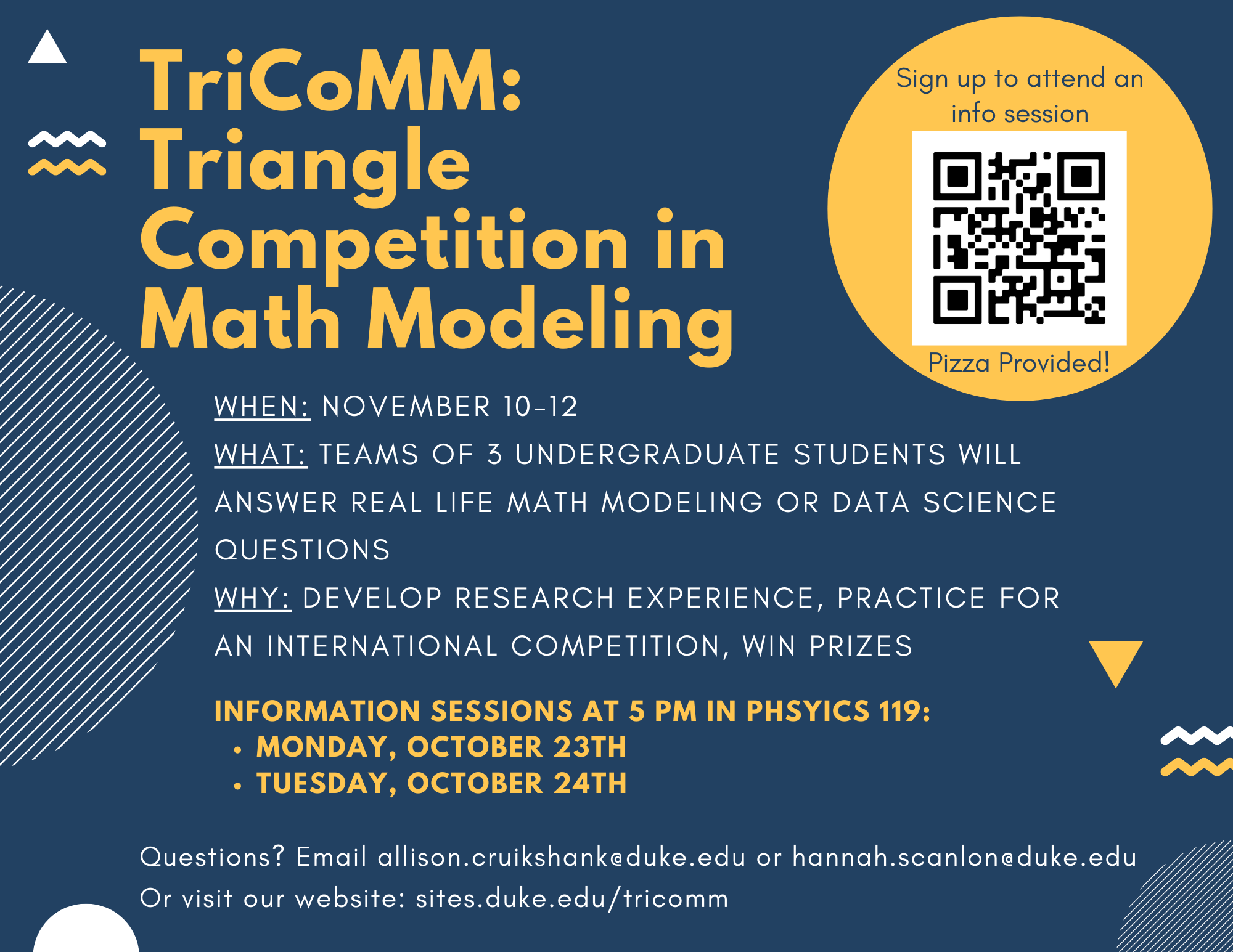 Flyer for TriCoMM 2023